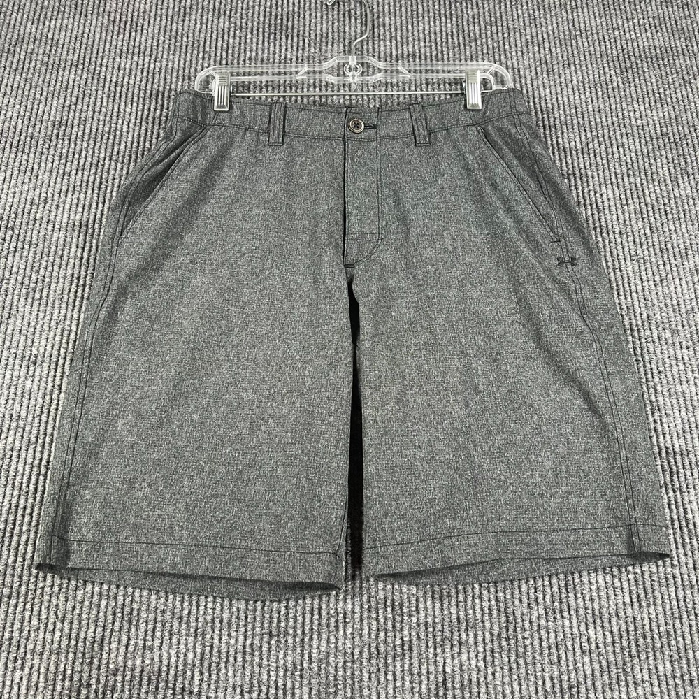 Under Armour Shorts Mens 32 Gray Chino Golf Loose Fit Heat Gear Outdoor Light